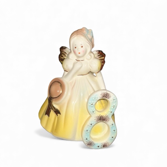 Josef Originals 8th Birthday Angel Porcelain Figurine - Picture 4 of 5